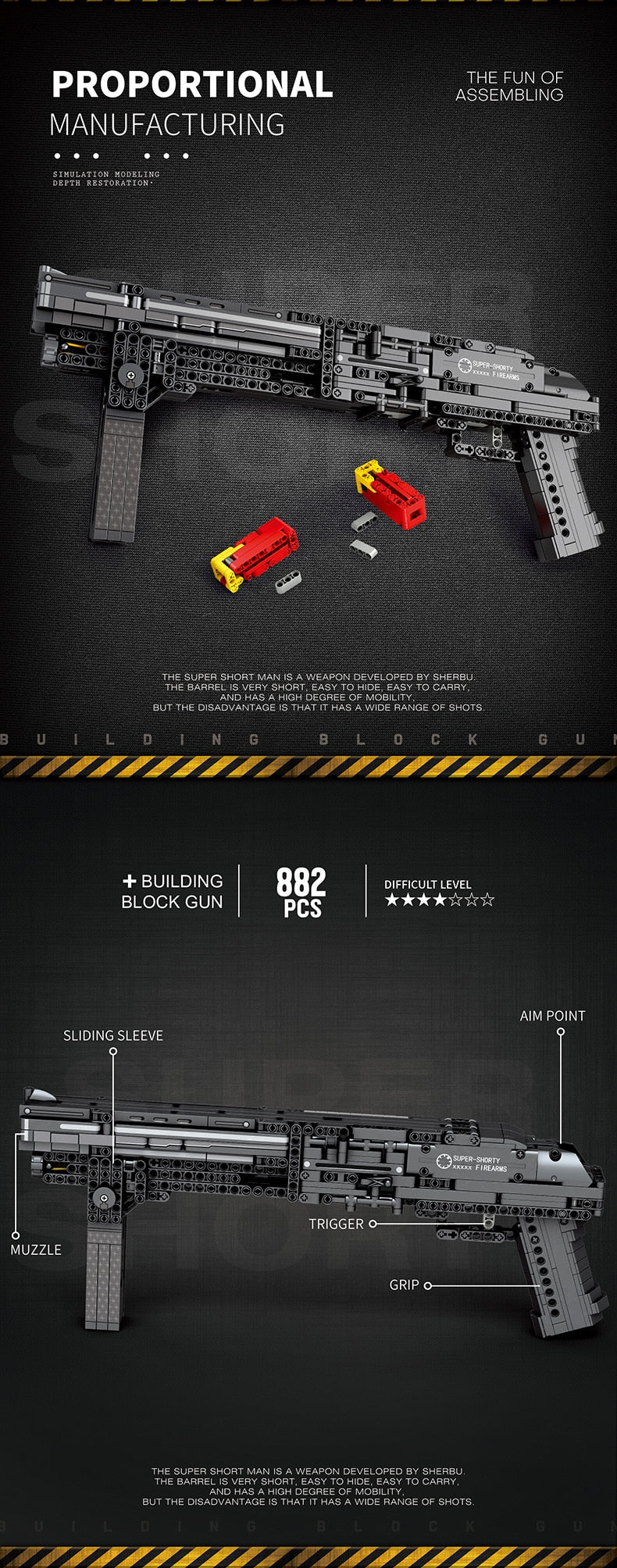 Brick Blasters™ Super Shorty Toy Building Block Gun