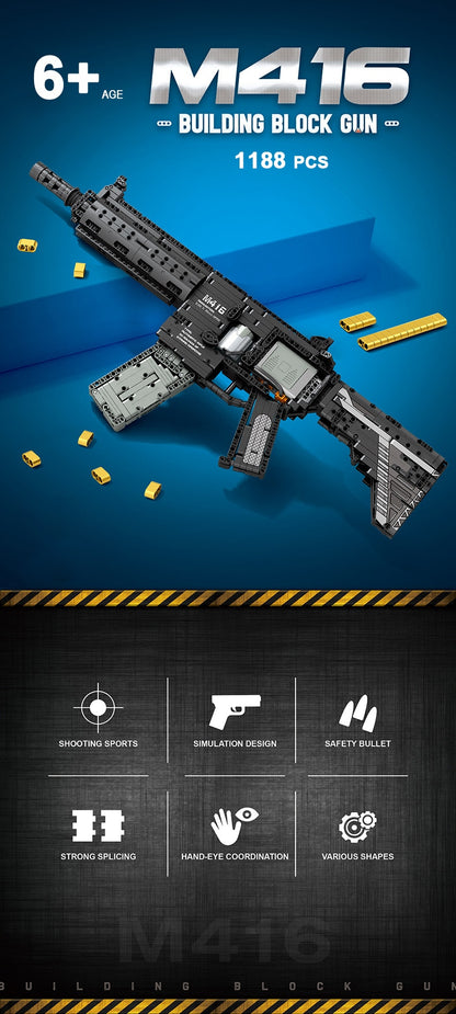 Brick Blasters™ M416 Toy Building Block Gun