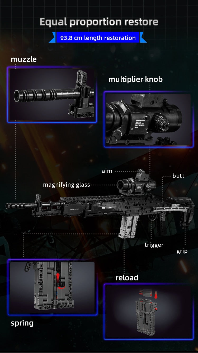 Brick Blasters™ MK14 Toy Building Block Gun