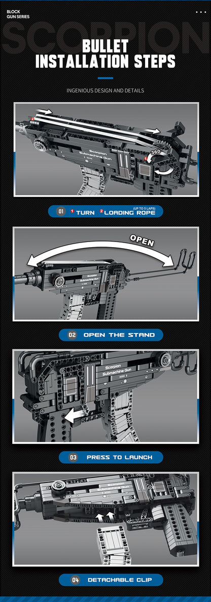 Brick Blasters™ CZ-19 Scorpion Toy Building Block Gun