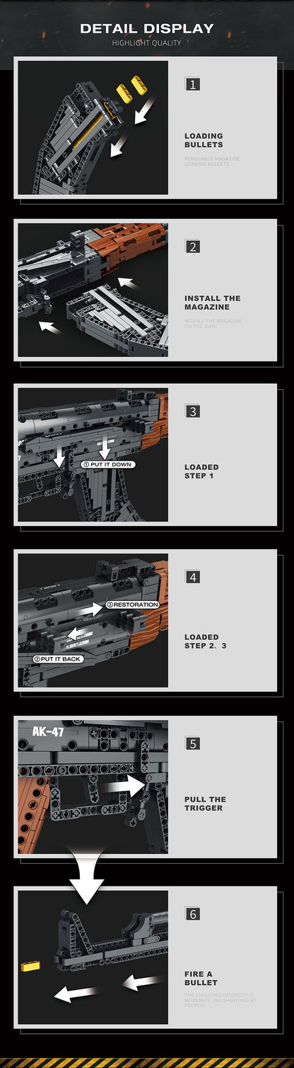 Brick Blasters™ AK-47 Toy Building Block Gun