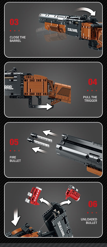 Brick Blasters™ Sawed-Off Toy Building Block Gun