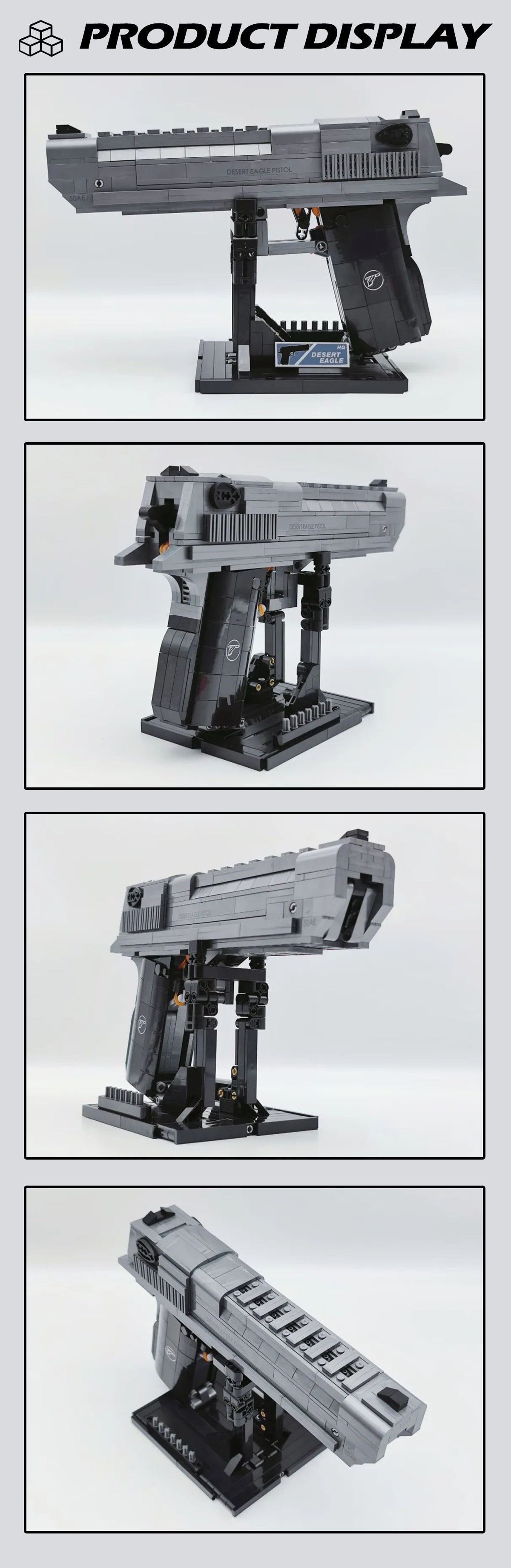 Brick Blasters™ Desert Eagle Toy Building Block Gun