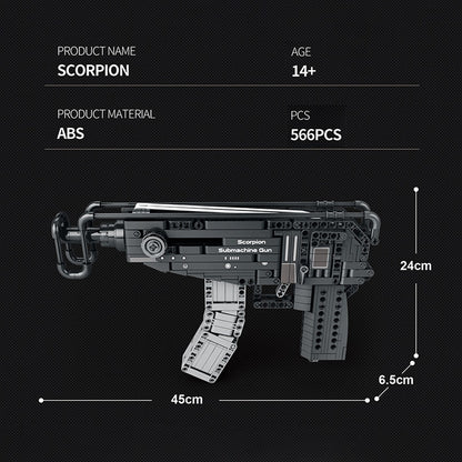 Brick Blasters™ CZ-19 Scorpion Toy Building Block Gun