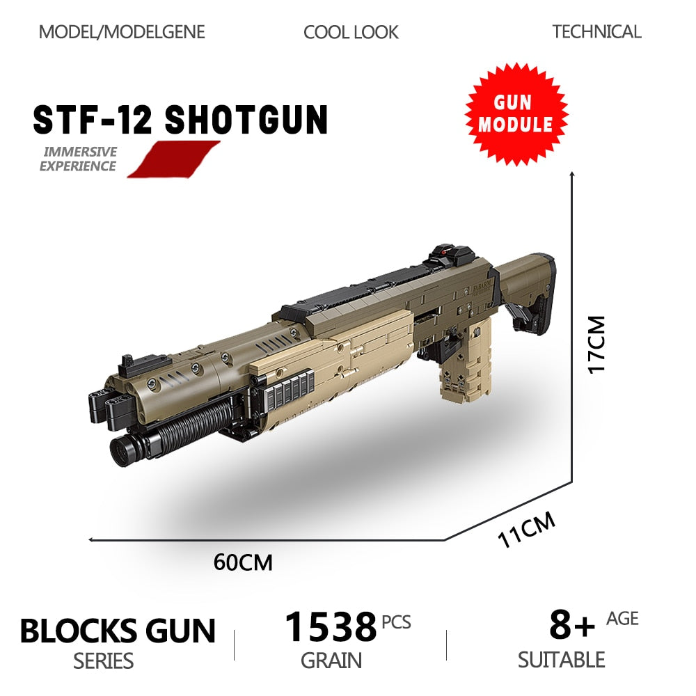 Brick Blasters™ STF-12 Toy Building Block Gun